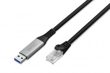 USB-A - RJ45 Ethernet cable, 1Gbit/s, 10m 