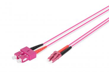 Fiber Optic Multimode Patch Cord, OM4, LC / SC 