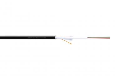 Indoor/outdoor installation cable A/I-DQ (ZN) BH 9/125µ OS2, 12 fibers, BauPVO Dca, LSZH, 100 m 