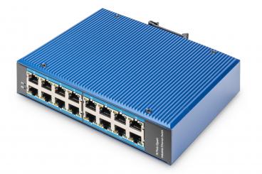 16 Port Gigabit Ethernet Network Switch, Industrial, Unmanaged 