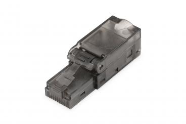 CAT 6A connector for field assembly, unshielded, AWG 27/7 to 22/1, solid and stranded wire 