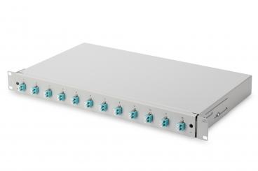 Fiber Optic Splice Box, Equipped, LC, OM3 