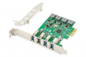 4-Port USB 3.0 PCI Express Add-On Card 